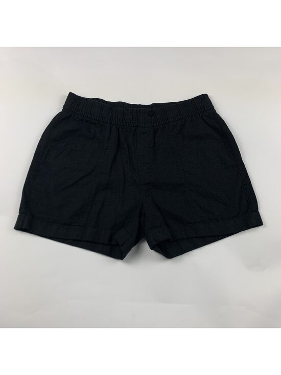 Old Navy Pants - Old Navy Black Linen Blend High Rise Pull On Shorts S